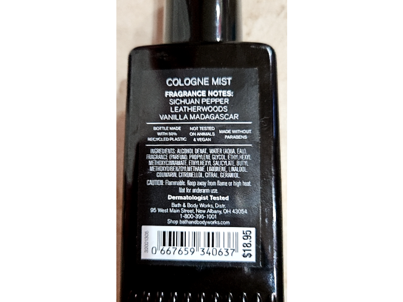 Bath & Body Works Cologne Mist, Beyond Savvy, 8 fl oz/236 mL