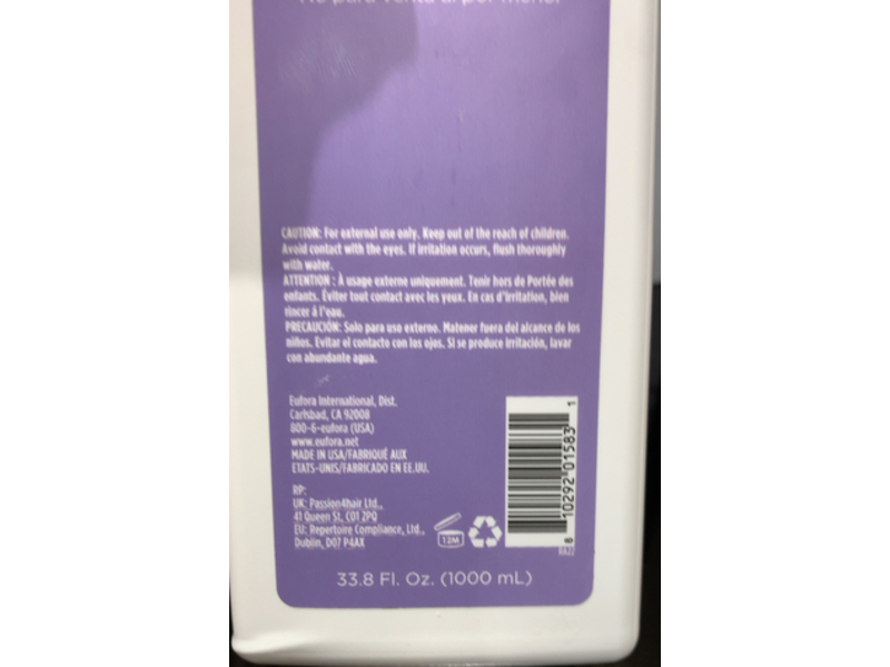 Eufora Beautifying Elixirs Bodifying Shampoo, 33.8 fl oz/1000 mL