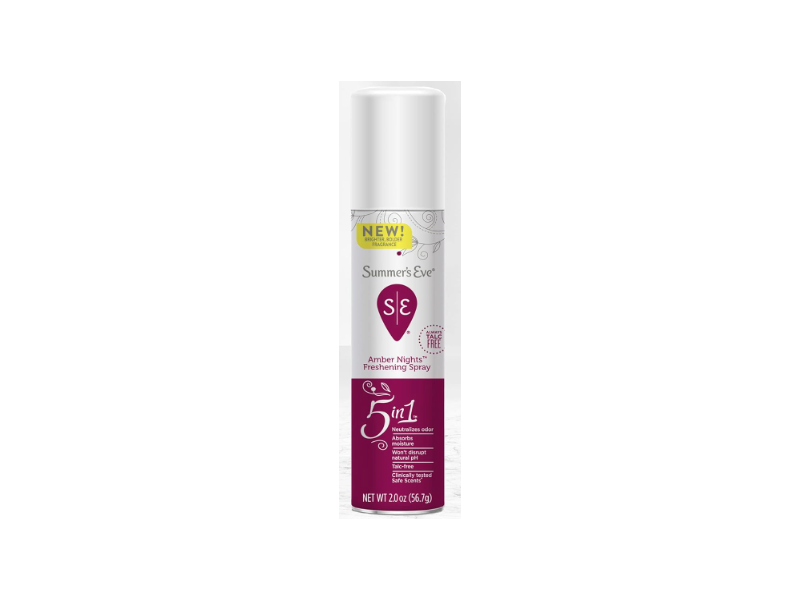 Summer's Eve 5 In 1 Amber Nights Freshening Spray, 2 oz/56.7 g