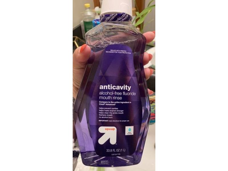 Up & Up Anticavity Alcohol-Free Fluoride Mouth Rinse, 33.8 fl oz