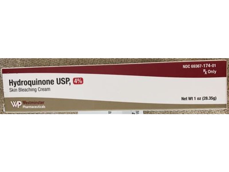 Hydroquinone Skin Bleaching Cream, 4%, 28.35 g, Westminster Pharmaceuticals (RX)
