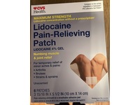 CVS Health Maximum Strength Lidocaine Pain-Relieving Patch, Unscented, 6 Count - thumbnail 2