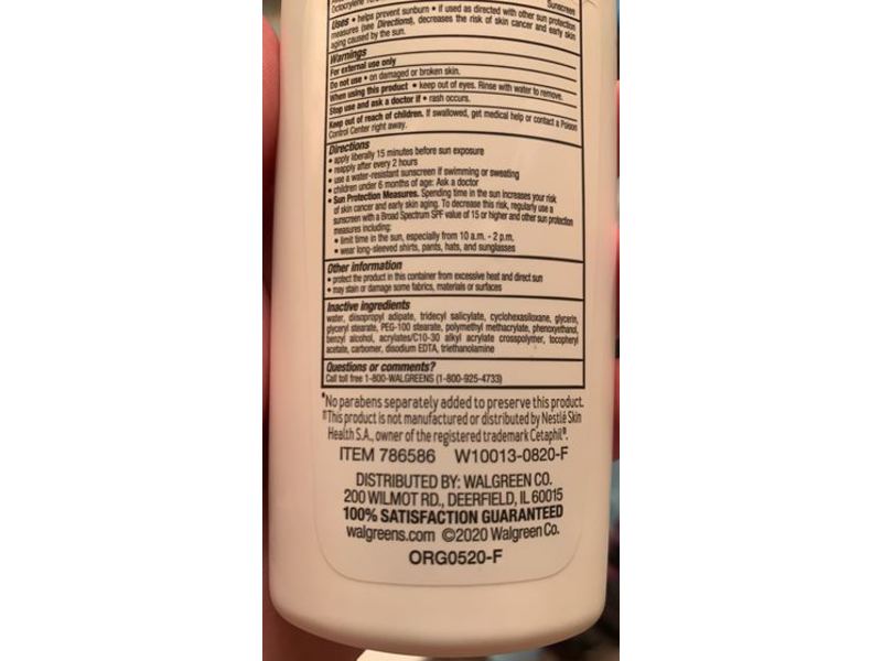 Walgreens Daily Facial Moisturizer, SPF 30, Fragrance Free, 4 fl oz/118 mL