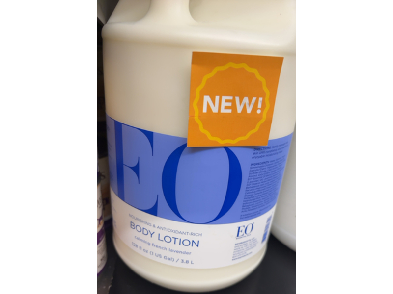 EO Nourishing & Antioxidant-Rich Body Lotion, French Lavender, 128 fl oz/3.8 L