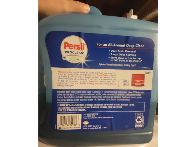 Persil Pro Clean Power-Liquid Detergent, Active Scent Boost, 225 fl oz/6.65 L
