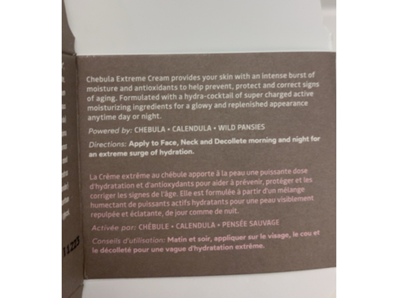 True Botanicals Renew Chebula Extreme Cream, 1.7 fl oz/50 mL