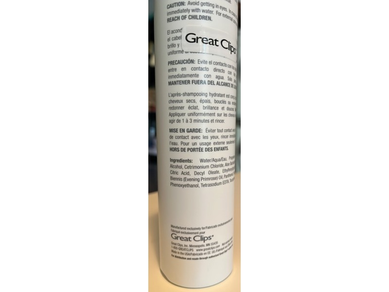 Great Clips Solutions Moisturizing Conditioner, 10.14 fl oz/300 mL