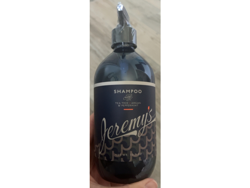 Jeremy’s Razors Shampoo, Tea Tree, Argan & Peppermint, 16.9 oz