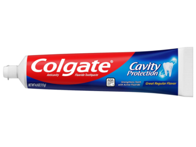 Colgate Cavity Protection Fluoride Toothpaste, Great Regular Flavor, 4 oz/113 g
