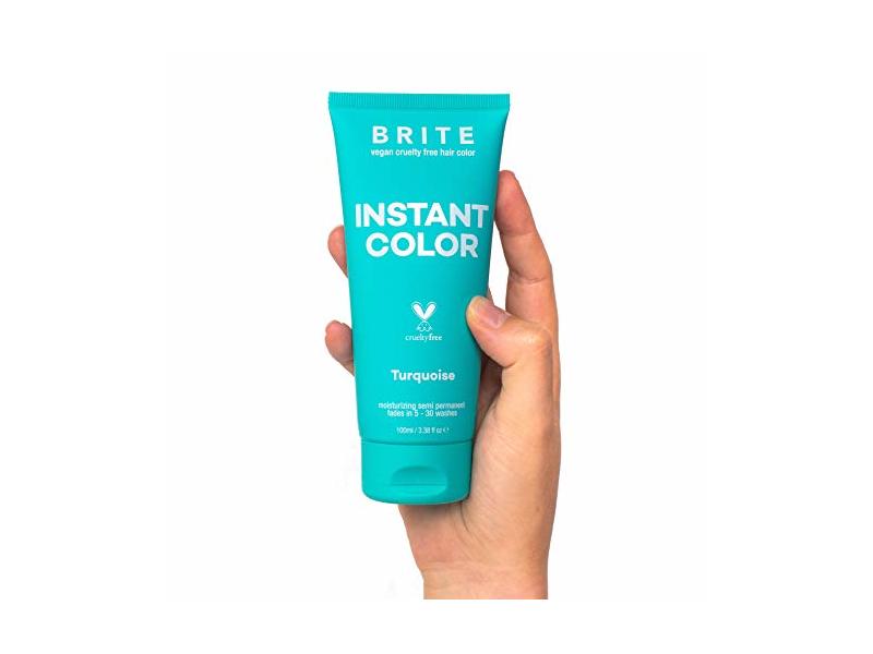 Brite Instant Color Moisturizing Semi-Permanent, Turquoise, 3.38 fl oz/100 mL
