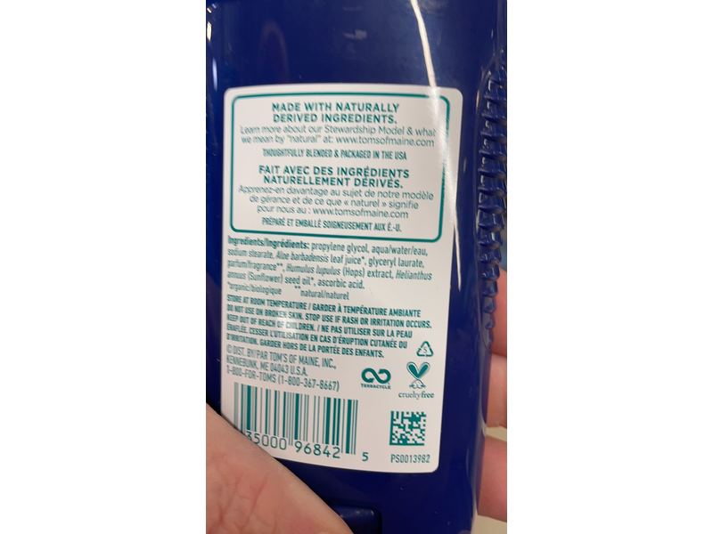 Tom's Of Maine Deodorant, Mountain Spring, 2.8 oz/79 g