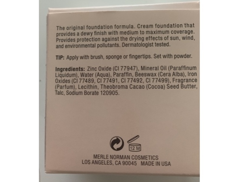 Merle Norman Powder Base Original Formula Foundation, Porcelain, 0.75 oz/21 g