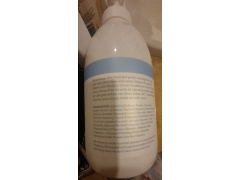 Moogoo Natural Milk Shampoo, 1 L/33.8 fl oz