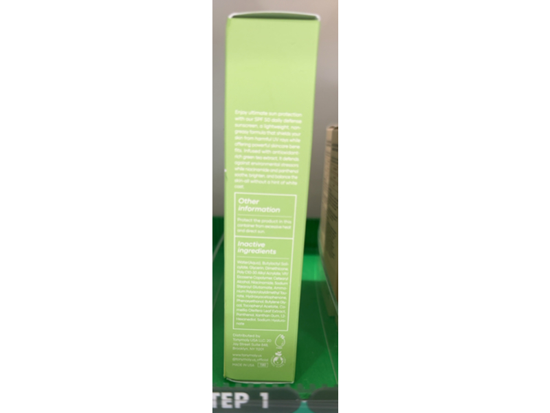 Tony Moly Super Light Day Defense Sunscreen, SPF 50, 1.69 fl oz/50 mL