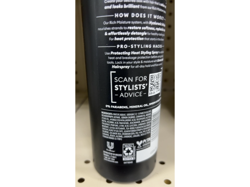 Tresemme Rich Moisture Shampoo, 16.5 fl oz/488 mL