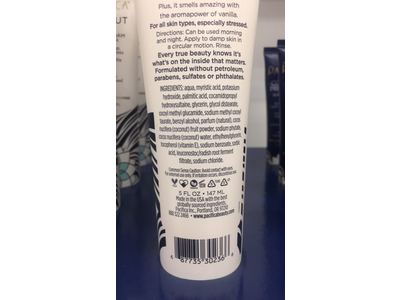 pacifica coconut milk cream to foam face wash