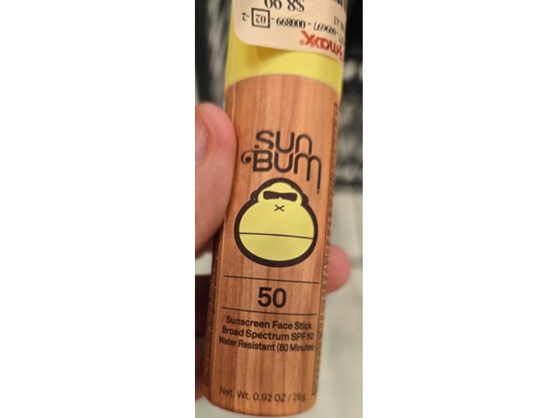 Sun Bum Sunscreen Face Stick, SPF 50, 0.92 oz/26 g