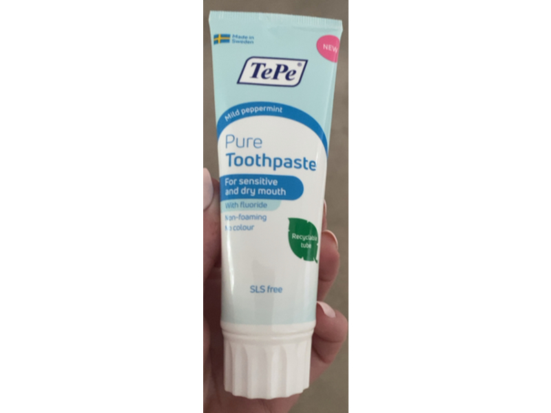 Tepe With Fluoride Pure Toothpaste, Mild Peppermint, 75 mL