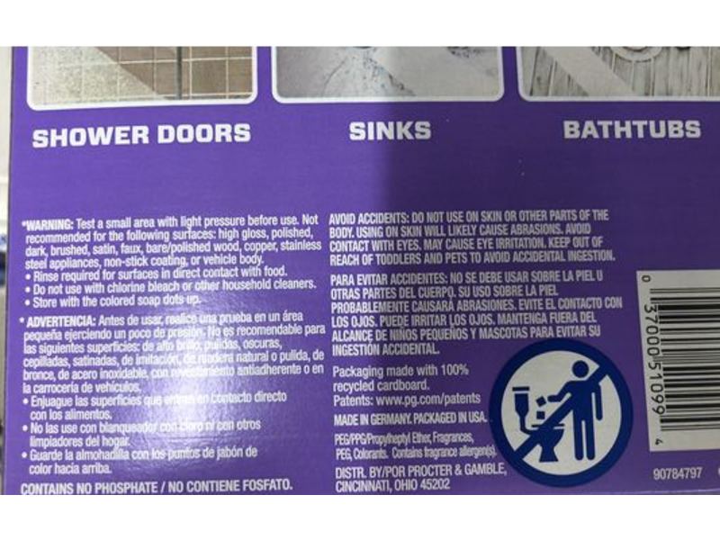 Mr. Clean Magic Eraser, Lavender Scent With Febreze, Removes Soap Scum, 4 Count, Pack Of 2