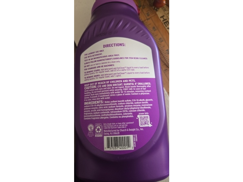 OxiClean Odor Blasters Odor & Stain Remover Liquid, 45 fl oz/1.33 L