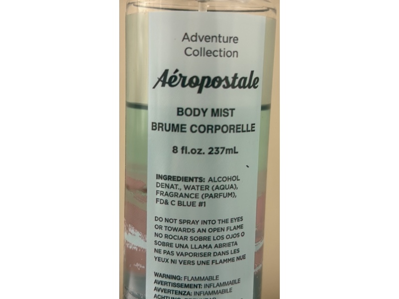 Aeropostale Adventure Collection Body Mist, Magnolia and Grapefruit, 8 fl oz/237 mL