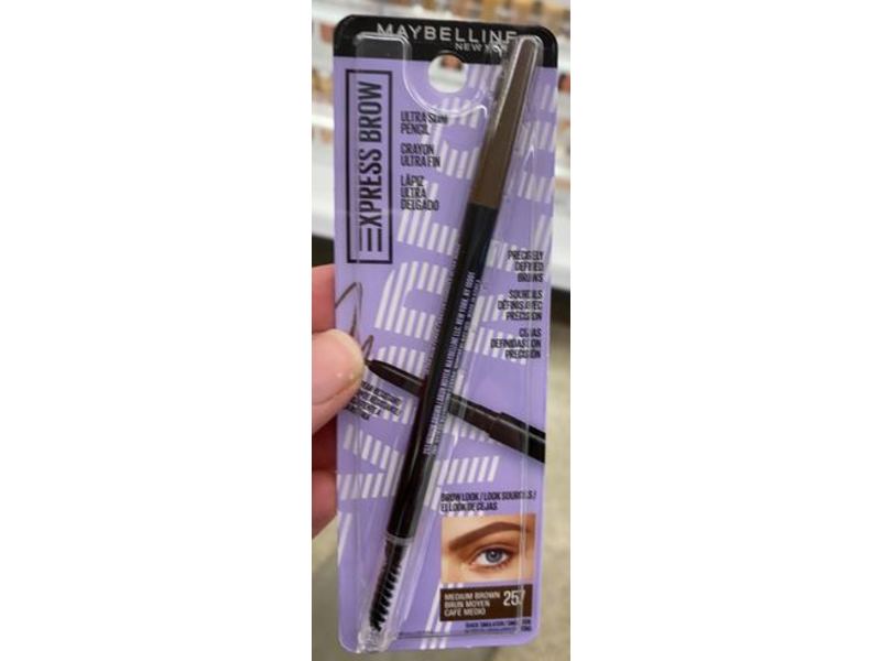 Maybelline New York Brow Ultra Slim Defining Eyebrow Pencil, Medium Brown, 0.003 oz