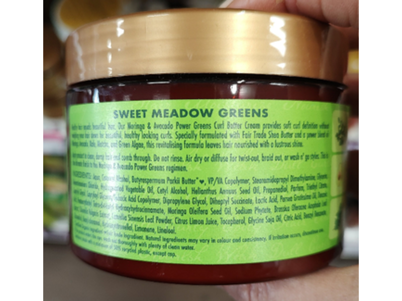 Shea Moisture Power Greens Curl Butter Cream, Morigna & Avocado, 326 mL