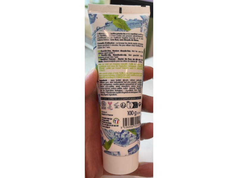 Coslys Dentifririce Freshness Toothpaste, Menthol, 100 g