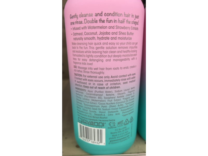 Giovanni Eco Chic Kids 2 In 1 Daily Shampoo & Conditioner, 16.5 fl oz/487 mL