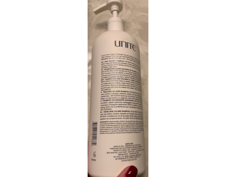 Unite Hair Boosta Daily Volume Shampoo, 33.8 fl oz