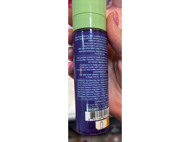 Pixi Beauty Dream-y Mist, Jasmine & Lavender, 2.7 fl oz/80 mL
