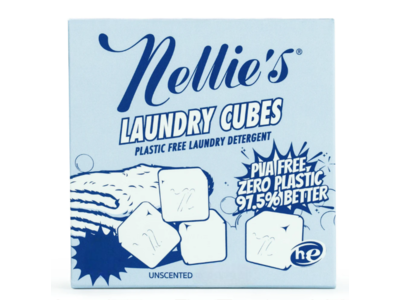Nellie's Laundry Detergent Cubes, Unscented, 64 Loads, 33.9 oz/960 g