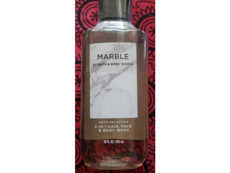 Bath & Body Works 3-In-1 Hair, Face & Body Wash, Marble, 10 fl oz/295 mL
