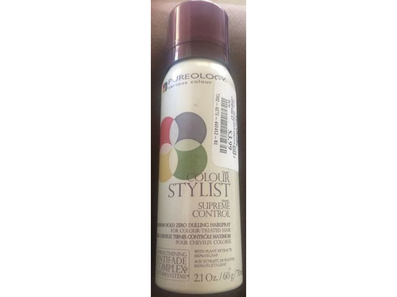 Pureology Colour Stylist Supreme Control Hairspray, Medium Hold, 2.1 oz / 60 g