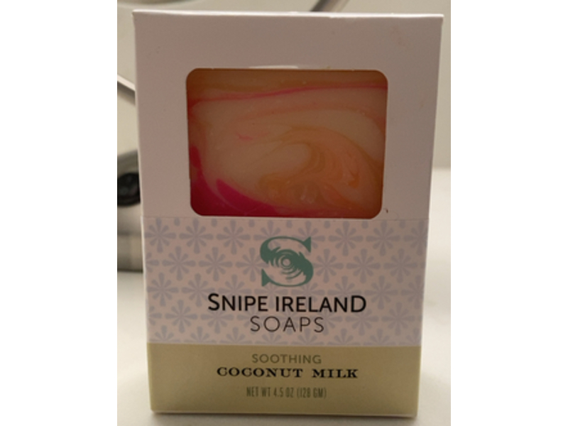 Snipe Ireland Soothing Soap, Coconut Milk, 4.5 oz/128 g, Pack Of 8