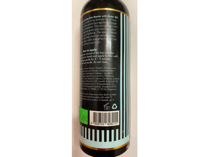 Bliss N Tell Rejuvenating Hair Booster, Castor Oil, 6.8 fl oz/200 mL