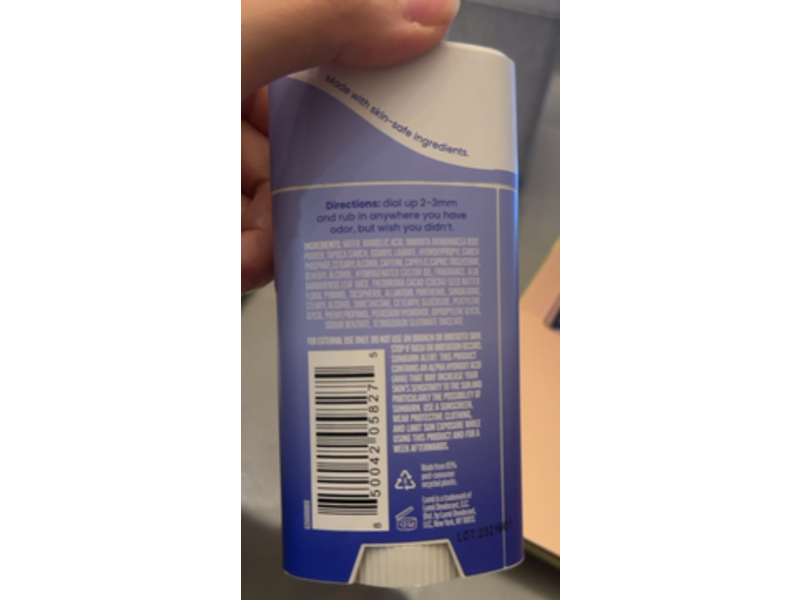 Lume Whole Body Deodorant, Invisible Cream Soft Powder, 2.2 oz/62 g