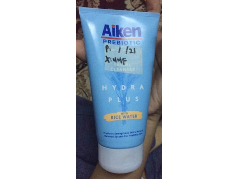 Aiken Prebiotic Hydra Plus Facial Cleanser with Rice Water, 120 g