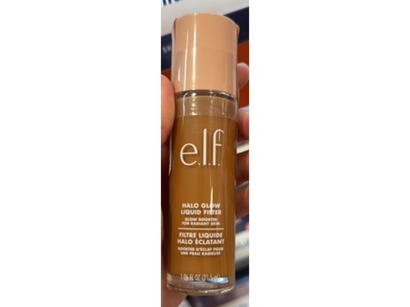 Elf Halo Glow Liquid Filter Glow Booster, 5.5 Medium/Tan, 1.06 fl oz/31.5 mL