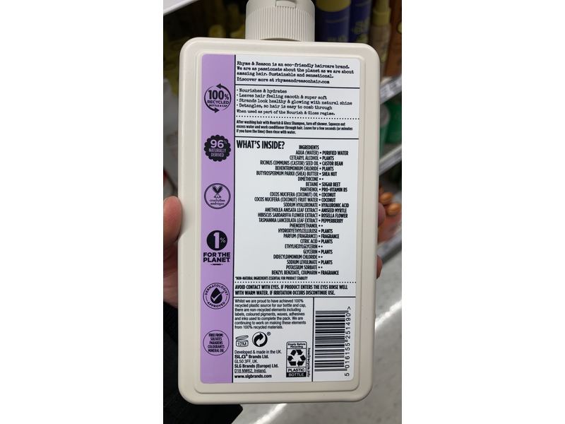 Rhyme & Reason Nourish & Gloss Conditioner, 13 fl oz/385 mL