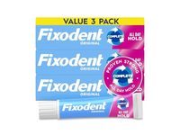 Fixodent Complete All Day Hold Denture Adhesive Cream, Original, 2.4 oz/68 g, Pack Of 3 - thumbnail 1
