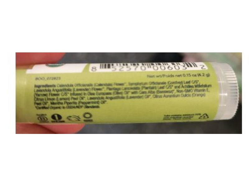 All Good Organic Lip Balm, Original, 0.15 oz/4.2 g