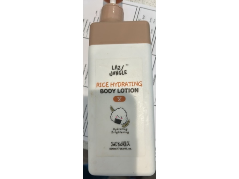 Lazy Jungle Rice Hydrating Body Lotion, 16.9 fl oz/500 mL