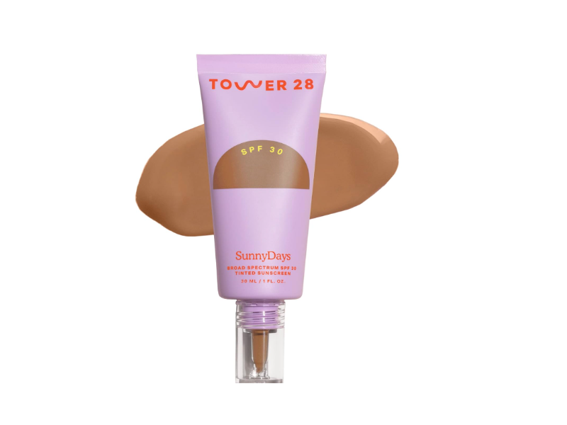 Tower 28 Beauty SunnyDays Tinted Sunscreen Foundation, SPF 30, 45 Silver Lake, 1 fl oz/30 mL