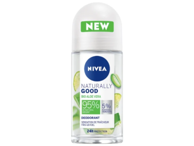 Nivea Naturally Good Deodorant Roll-On, Aloe Vera, 50 mL
