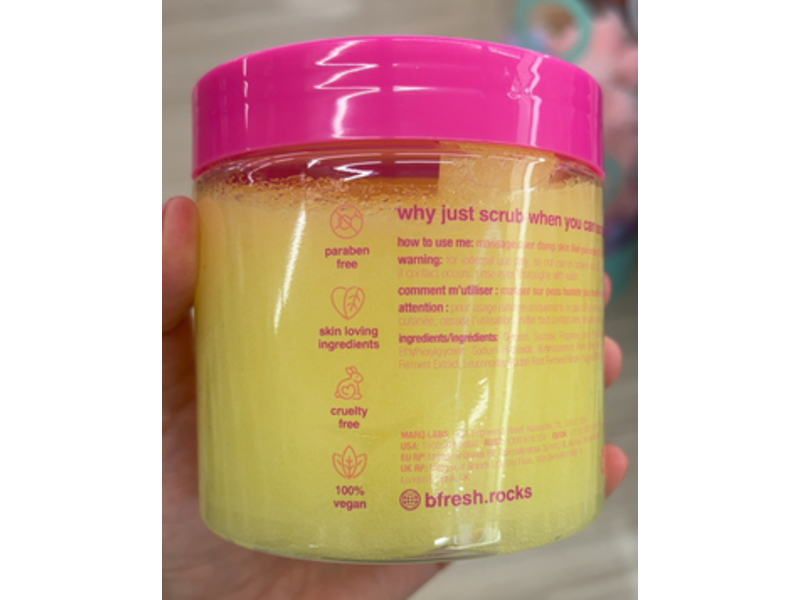 B.fresh Scrub Me Like You Mean It Body Scrub, Pineapple Punch,16 oz/453 g
