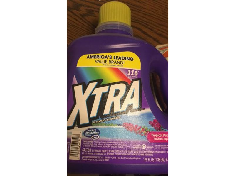 Xtra Detergent, Tropical Passion, 116 Loads, 175 fl oz/5.17 L