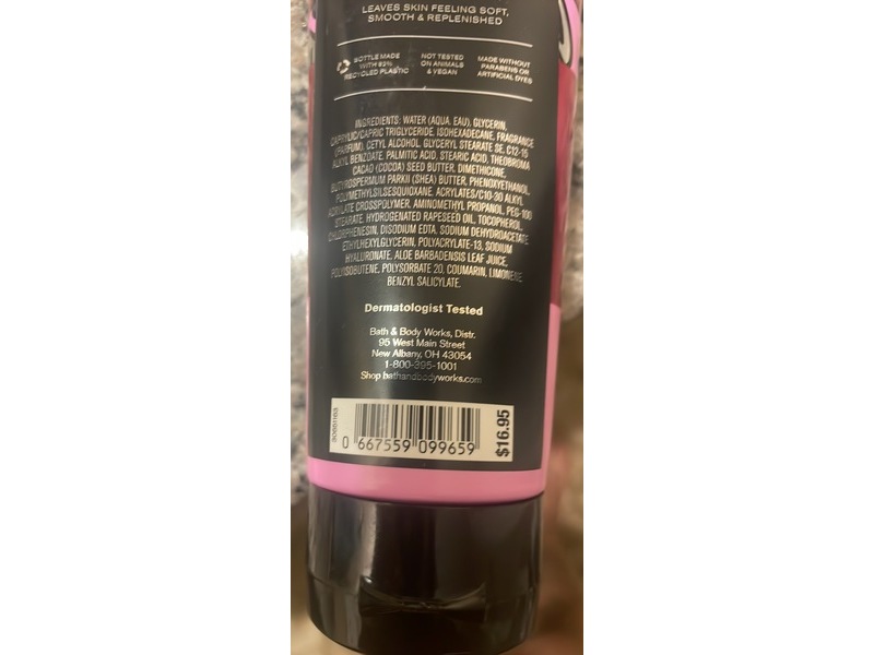 Bath & Body Works Body Cream, Sweet heart Cherry, 8 oz/226 g