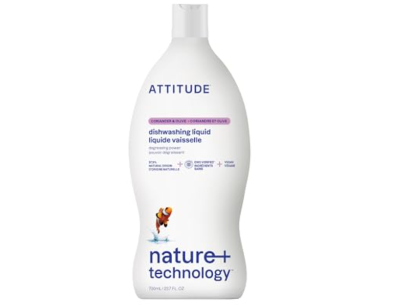 Attitude Dishwashing Liquid, Olive & Coriander, 23.7 fl oz/700 mL