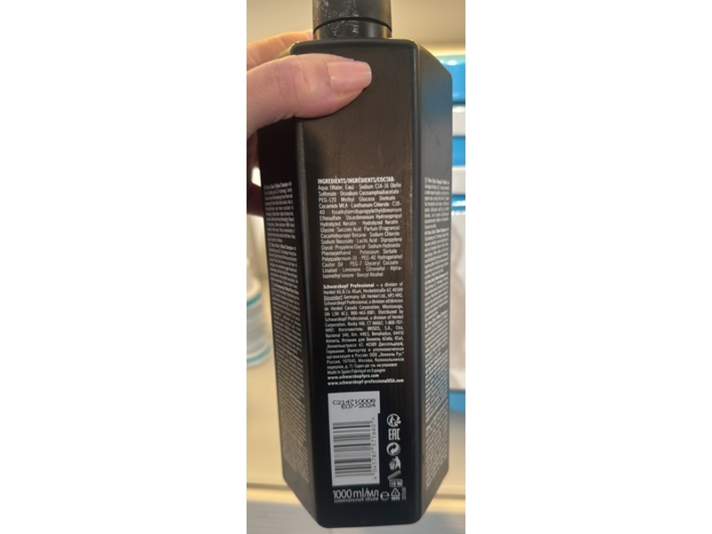 Schwarzkopf Fibre Clinix Tribond Shampoo, 33.8 fl oz/1 L